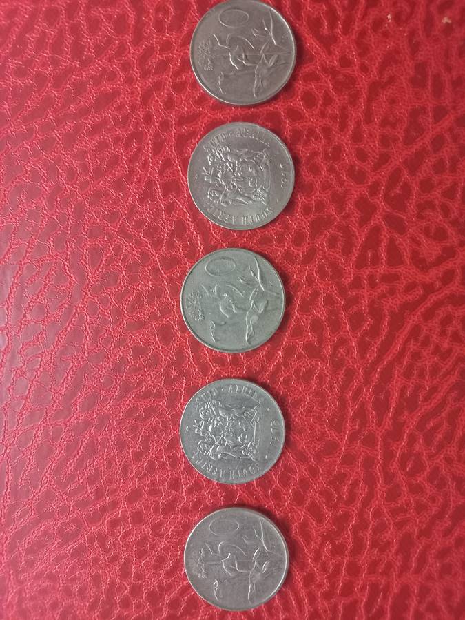 South Africa 50c collection(1974,75,76,77,79)Sell per coin