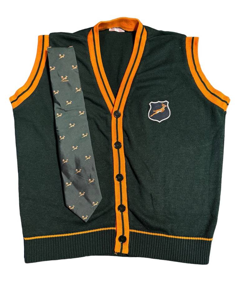 Springbok Rugby Pullover and Tie Size L