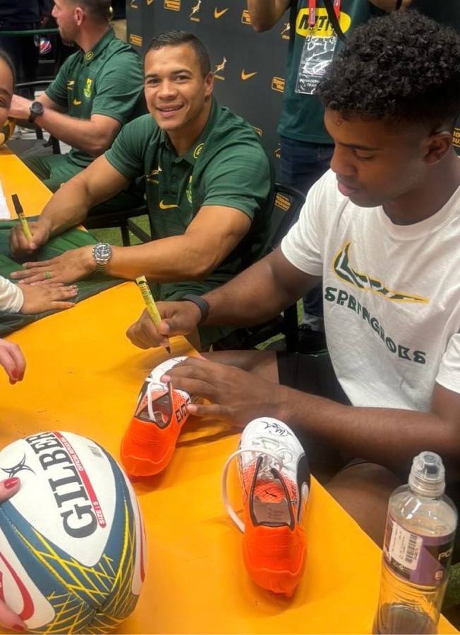 Rugby Boot Signed and Framed