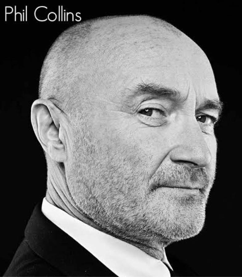 Music Frame Signed Phil Collins