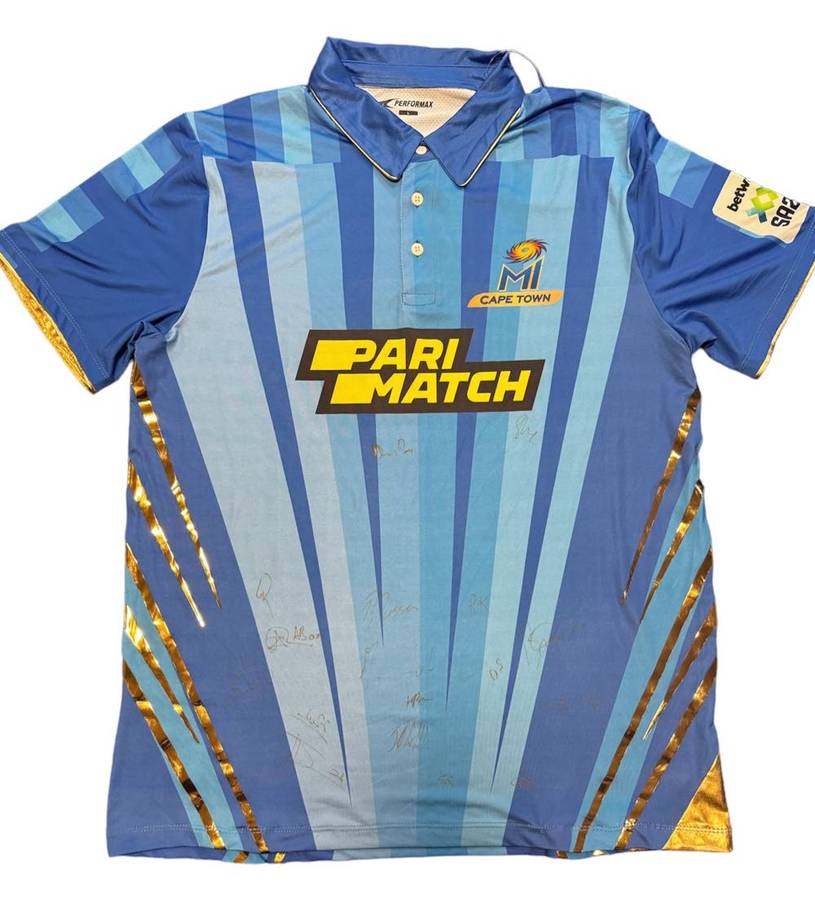 Circket Jersey MI Cape Town Signed by Squad