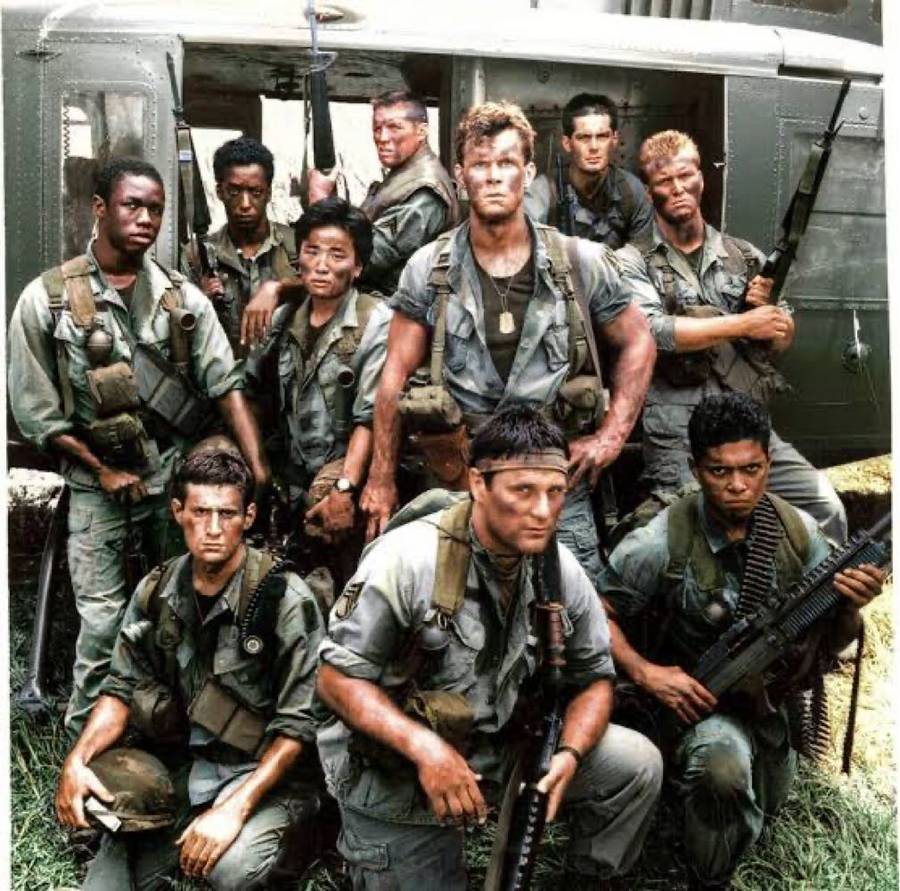 Movie Memorabilia-Tour of Duty Frame Signed Terence Knox and Dan Gauthier