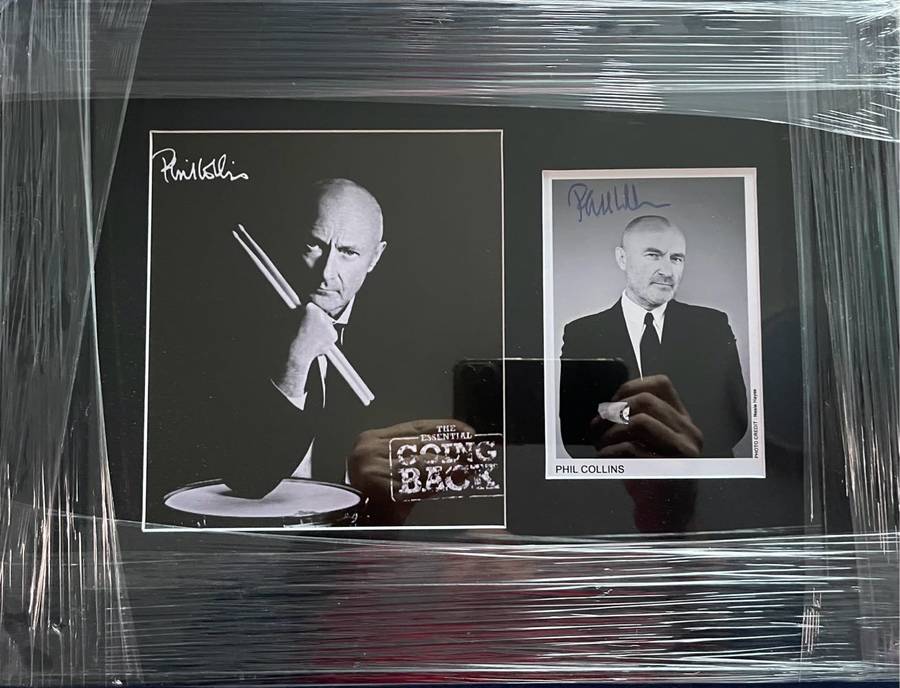 Music Frame Signed Phil Collins