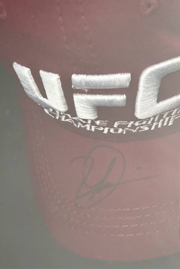 Dricus  Du Plessis Signed Cap Framed