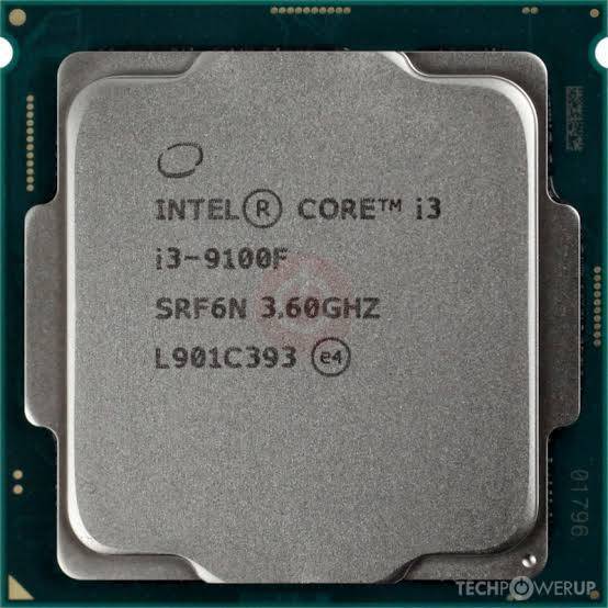 Intel® Core i3-9100F Processor 6M Cache, up to 4.20 GHz