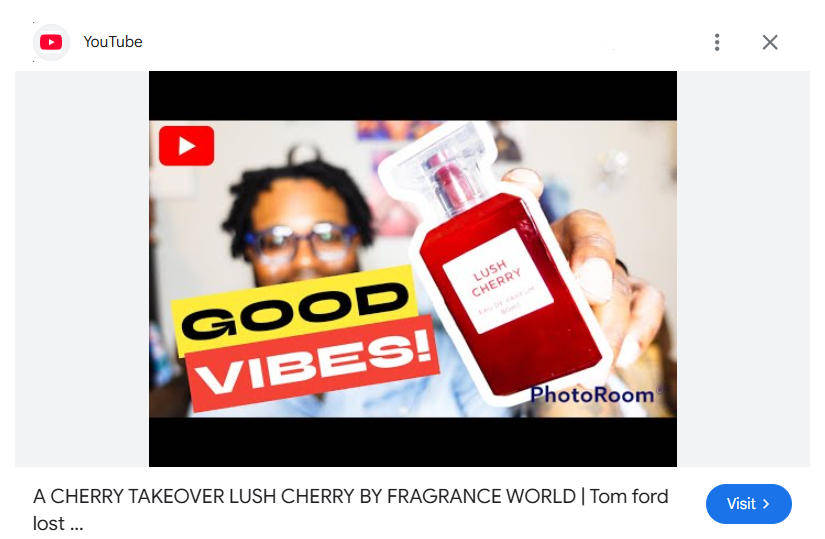 Lush Cherry by Fragrance World  - Unisex Eau De Perfum 80ml - The Perfect Women's Day Gift!