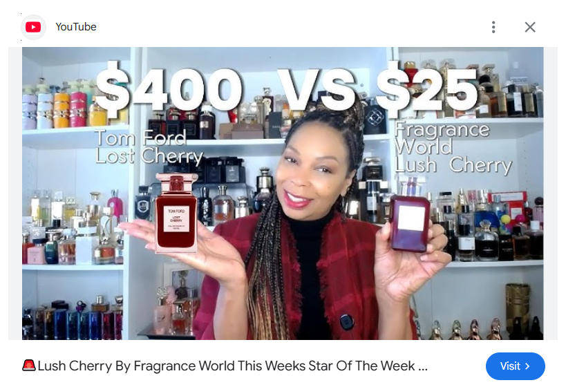 Lush Cherry by Fragrance World  - Unisex Eau De Perfum 80ml - The Perfect Women's Day Gift!