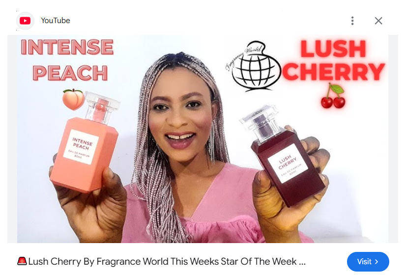 Lush Cherry by Fragrance World  - Unisex Eau De Perfum 80ml - The Perfect Women's Day Gift!