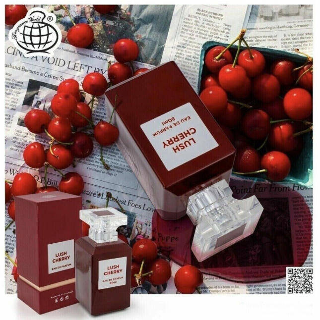 Lush Cherry by Fragrance World  - Unisex Eau De Perfum 80ml - The Perfect Women's Day Gift!