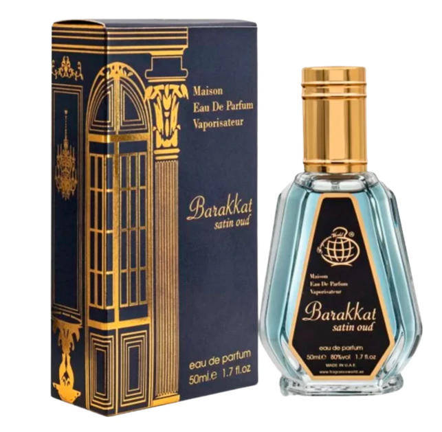 Barakkat Satin Oud by Fragrance World - Eau de Parfum for Men (Unisex) 50ml