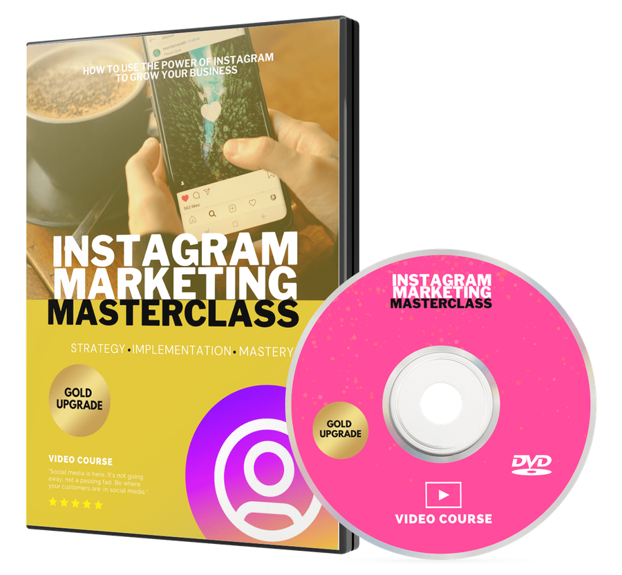 Instagram Marketing Masterclass Tutorial with Video Upgrade Bundle