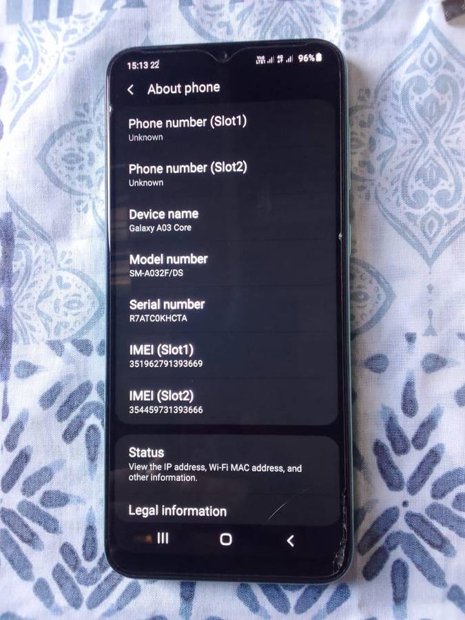 Samsung Galaxy A03 Core