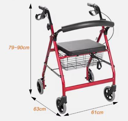 Lightweight Aluminium Adult Elderly Walking Rollator