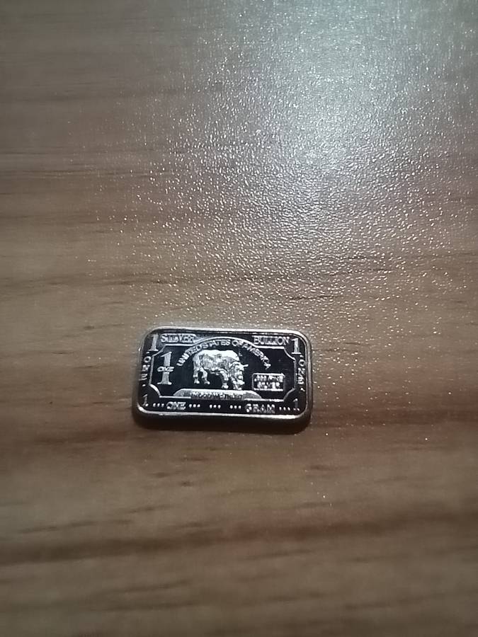 1 Gram Silver bullion bar