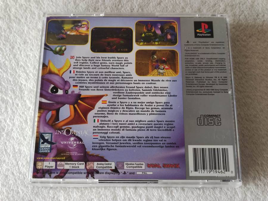 Spyro 2: Gateway To Glimmer - PS1 / Playstation One Game (PAL)