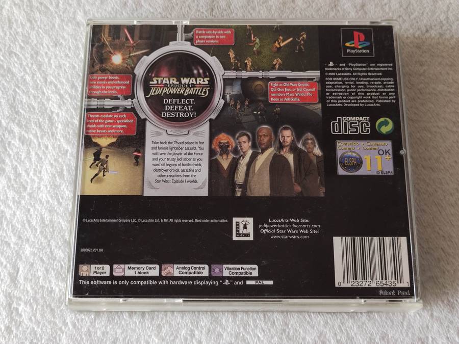 Star Wars Episode 1 Jedi Power Battles - PS1 / Playstation One Game (PAL)