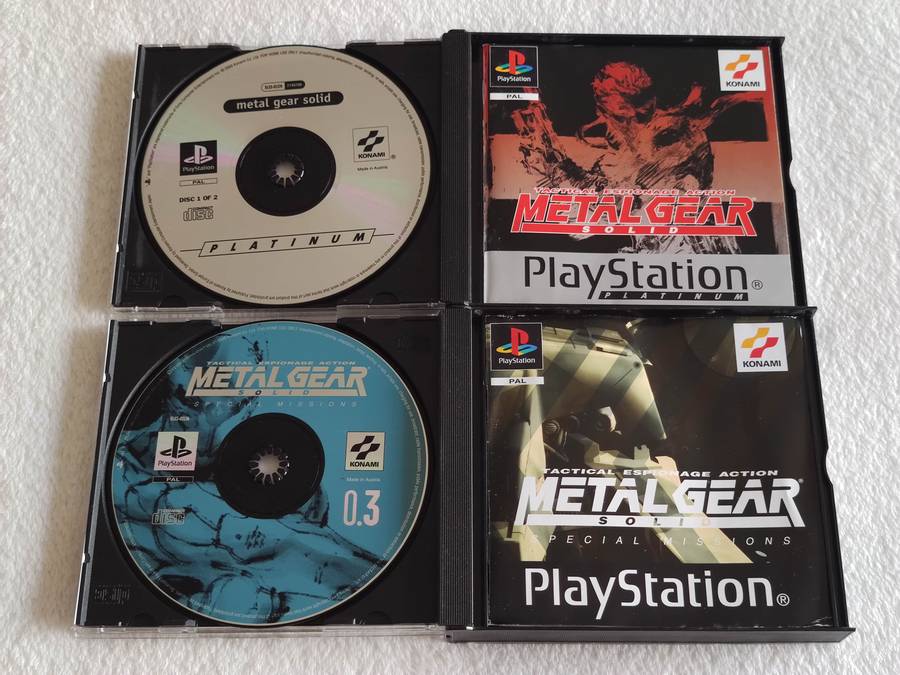 Metal Gear Solid + Metal Gear Solid Special Missions - PS1 / Playstation One Game (PAL)