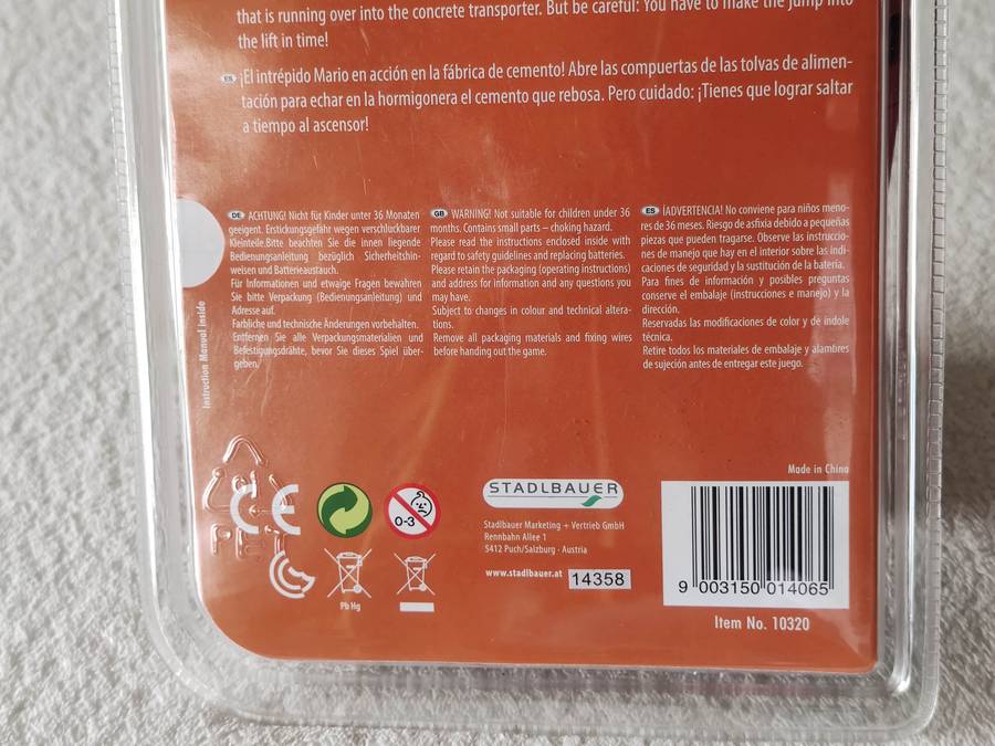 Nintendo Mini Classics Mario's Cement Factory - Game & Watch