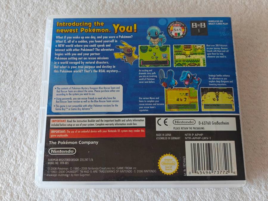 Pokemon Mystery Dungeon: Blue Rescue Team - Nintendo DS Game