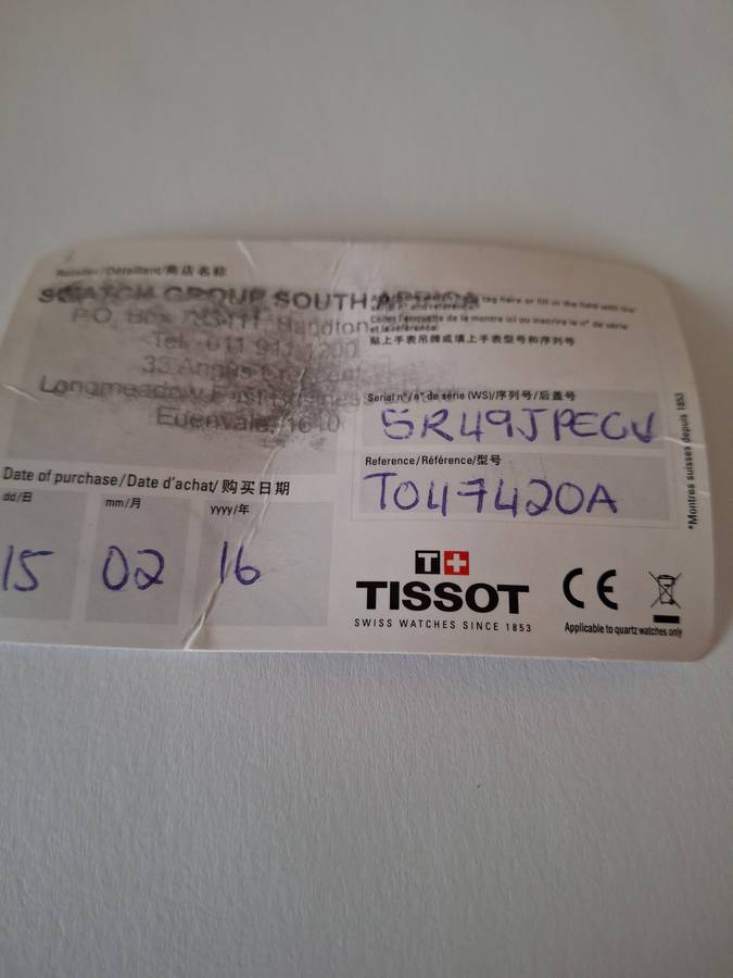 Tissot T Touch Titanium watch