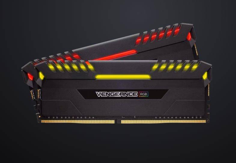 CORSAIR VENGEANCE RGB 16GB (2 x 8GB) DDR4 DRAM 3466MHz C16 Memory Kit
