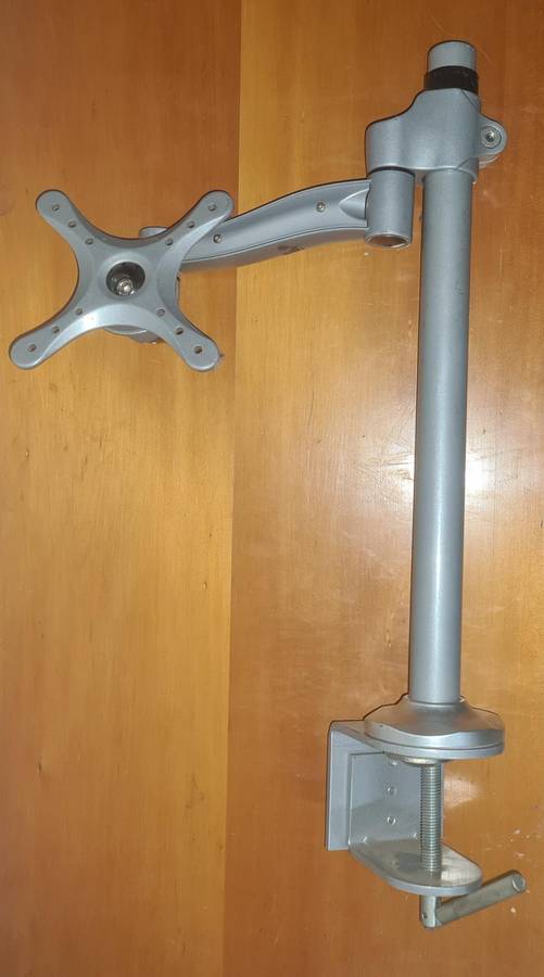 Single Arm Desk Mount For 12" to 28" Monitors | Adjustable, Sturdy, Space-Saving