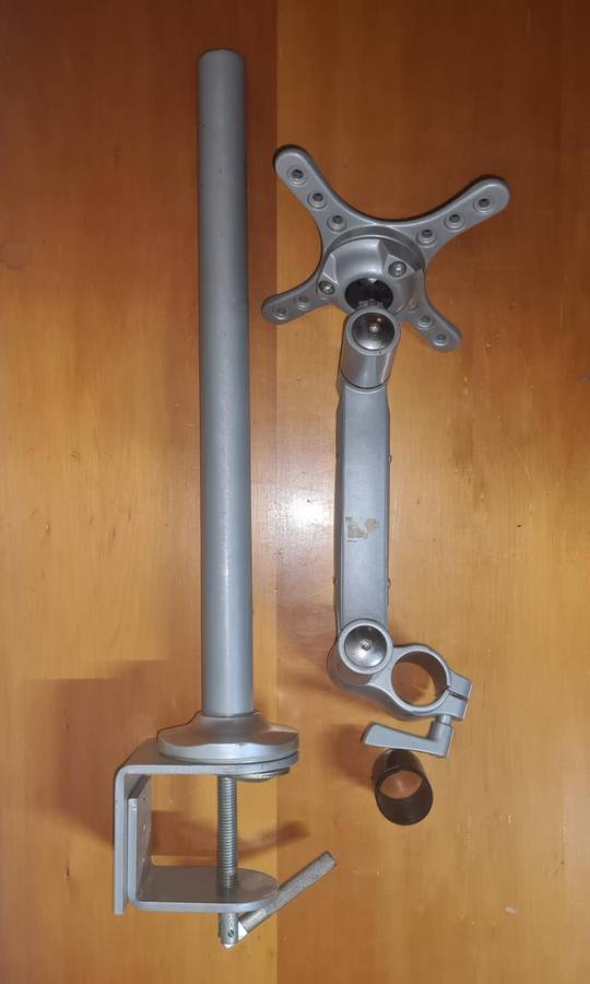 Single Arm Desk Mount For 12" to 28" Monitors | Adjustable, Sturdy, Space-Saving