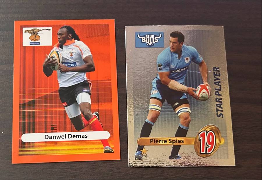 Sasol reflective Rugby cards