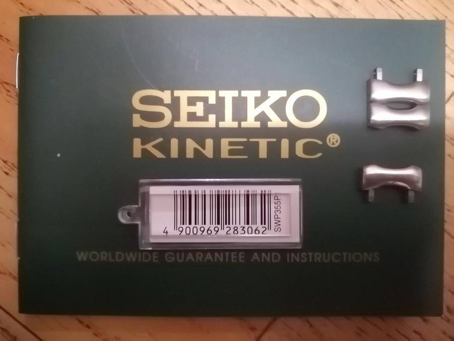 Seiko Kinetic ladies stainless steel watch