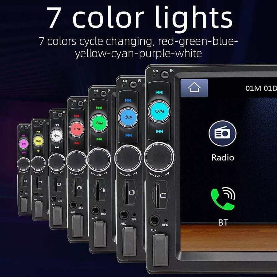 7" Touch Screen Car MP3/MP4 Video Player. Bluetooth, Handsfree, USB, SD, Aux, FM Radio