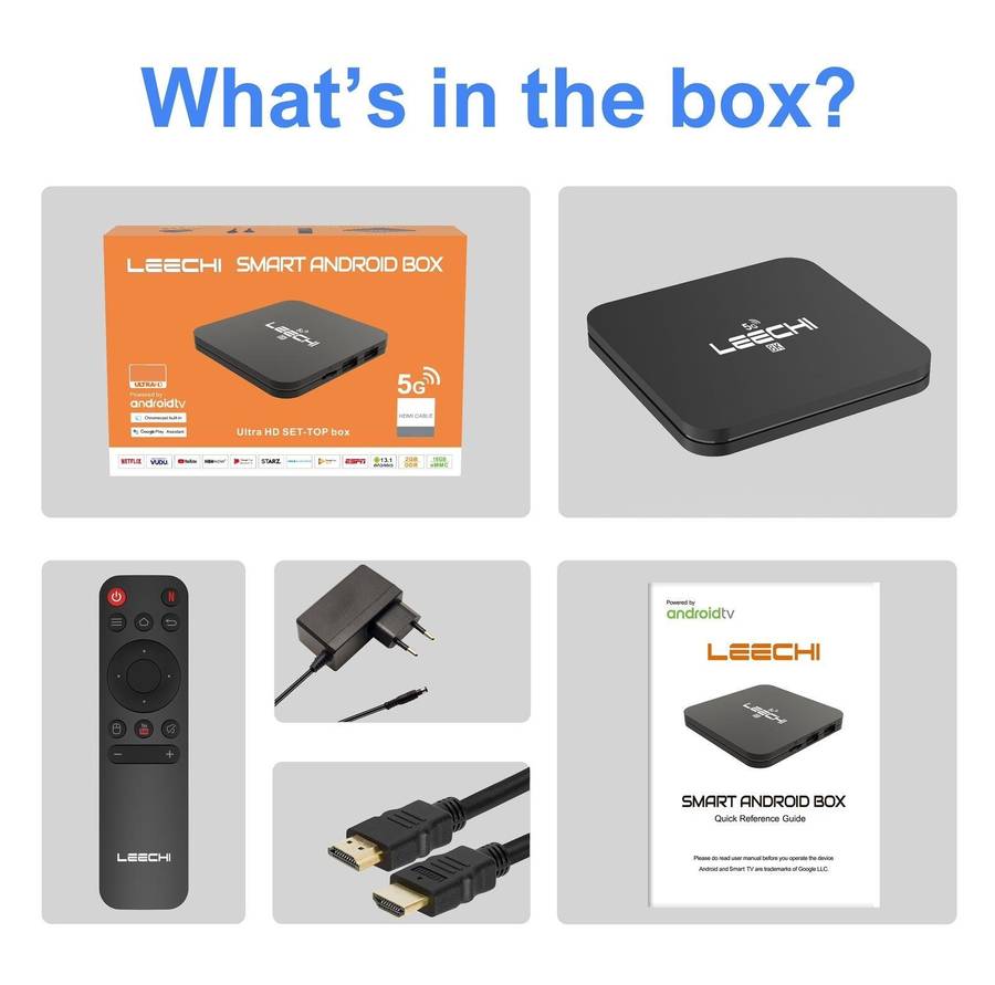 New Gen 4K Android 13 Tv Box. 2GB Ram, 16GB Storage.