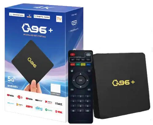 Q96+ Android 13 Mini Tv Box. , 4K UHD. Supports You Tube, Disney+, Prime, Android TV.