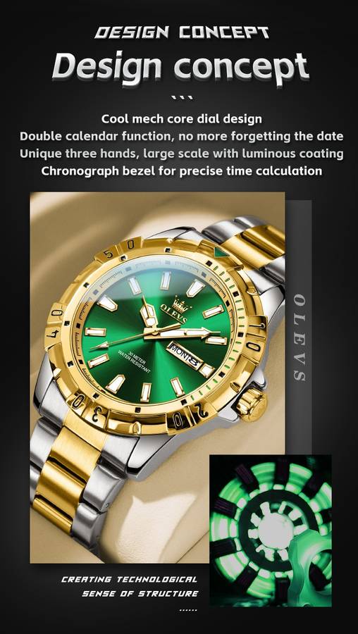 Olevs Luxury chronograph watch