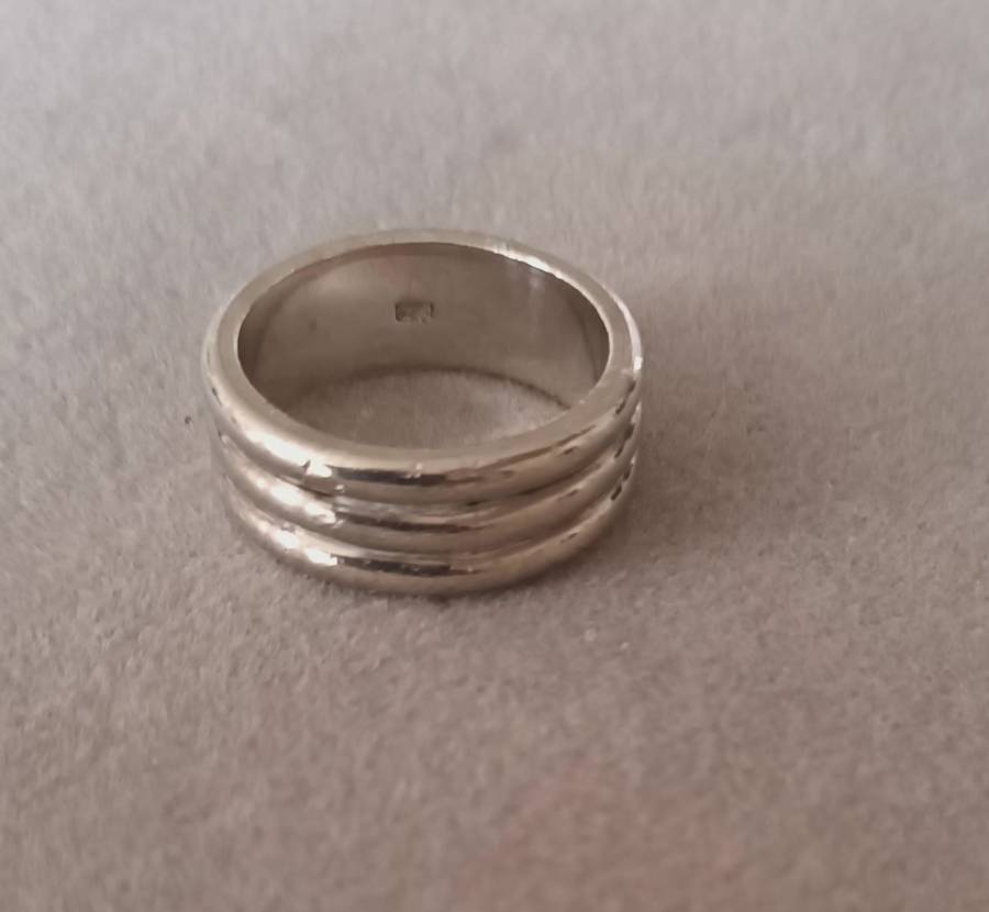 Solid Heavy Sterling Silver Ring.