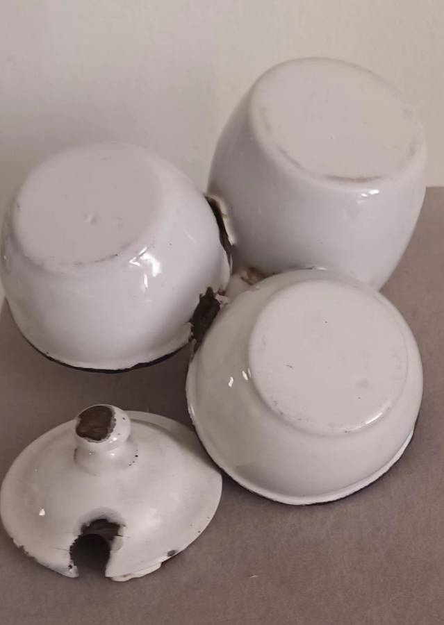 Vintage Enamel ornament.