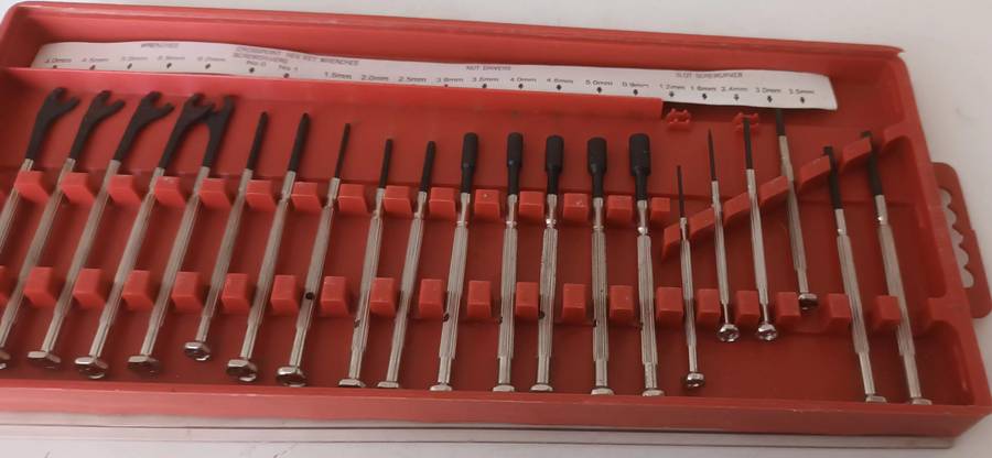 Vintage Precision Screwdrivers Tool Set. 21 Piece. Wrenches, Hex, Key & Slot.