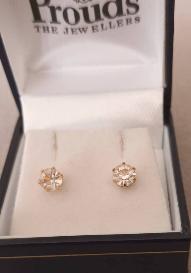 Gold Plated Stud Earrings.