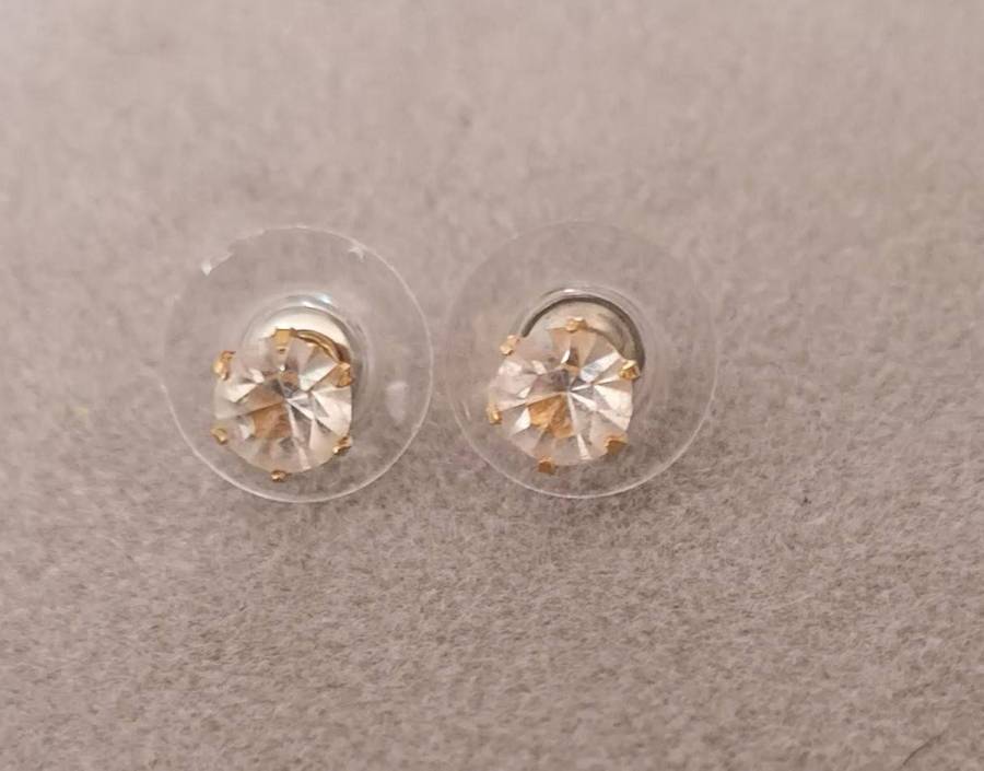 Gold Plated Stud Earrings.