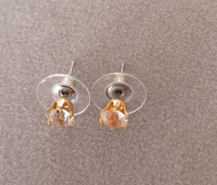 Gold Plated Stud Earrings.