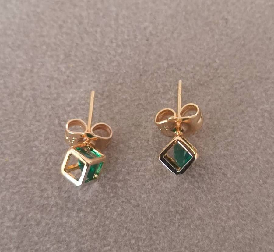 Plated 2 Tone Fashion Earrings.