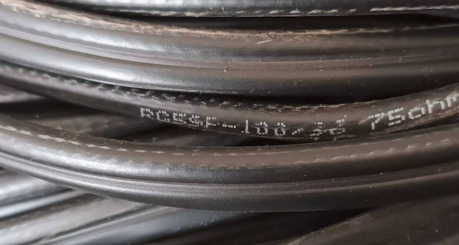 RG59 CCTV 100M BLACK COAXIAL PURE COPPER CABLE.