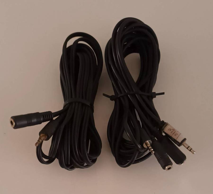 3.5mm Audio Extension Cables.
