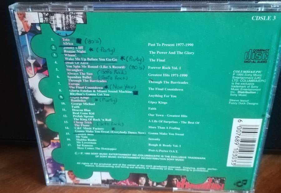 SONY MUSIC - POP & REGGAE CD