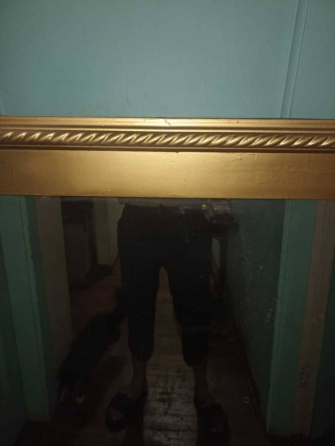 Beautiful huge Golden refurbished Mirror