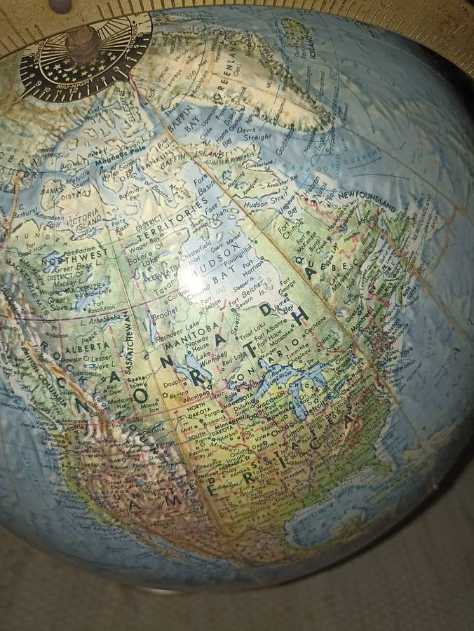 REPLOGAL VINTAGE GLOBE MADE IN USA
