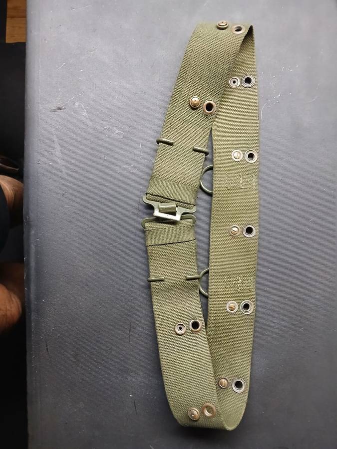 Koevoet olive green webbing belt