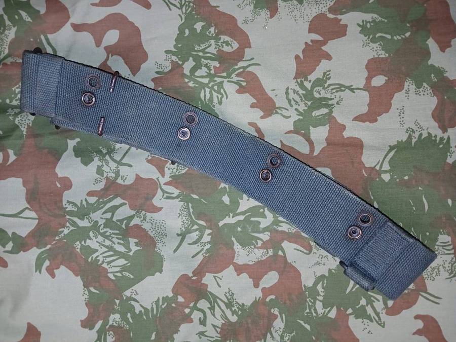 KOEVOET OLIVE GREEN WEB BELT