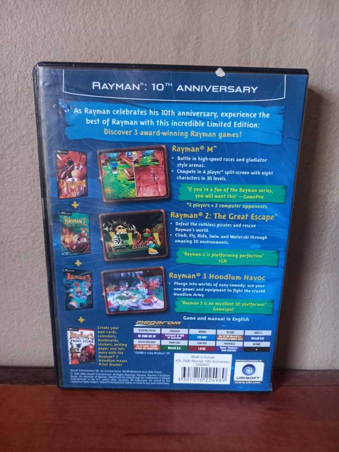 Rayman 10TH Anniversary 4 Title Pack Limited Edition