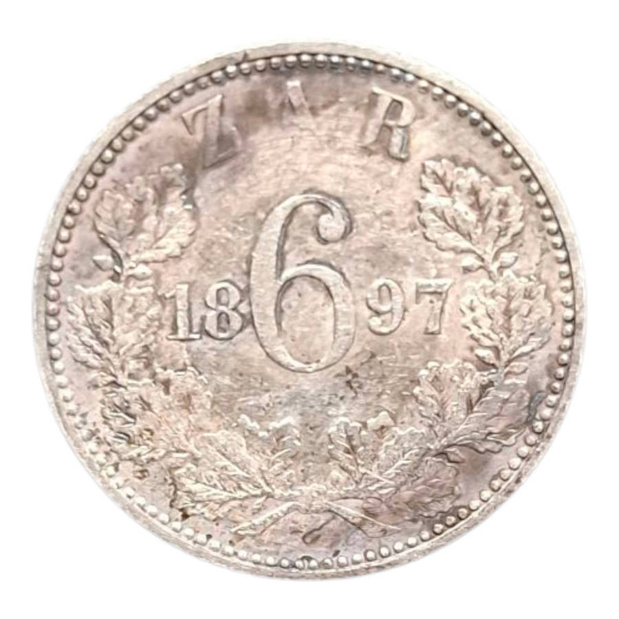 1897 ZAR 6 Pence