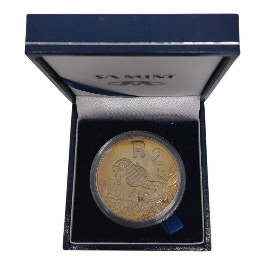 1997 South Africa R2 Silver Proof  The Knysna Seahorse (No COA)
